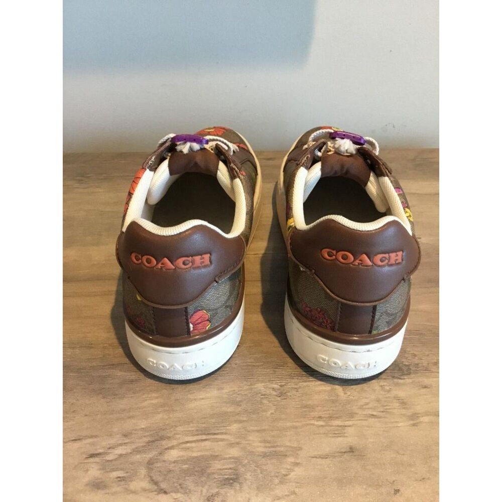 Coach Sneakers w/Xiusika Lazy Lace Shoelaces No Tie Shoelaces Size 8M NWOT - Picture 2 of 7